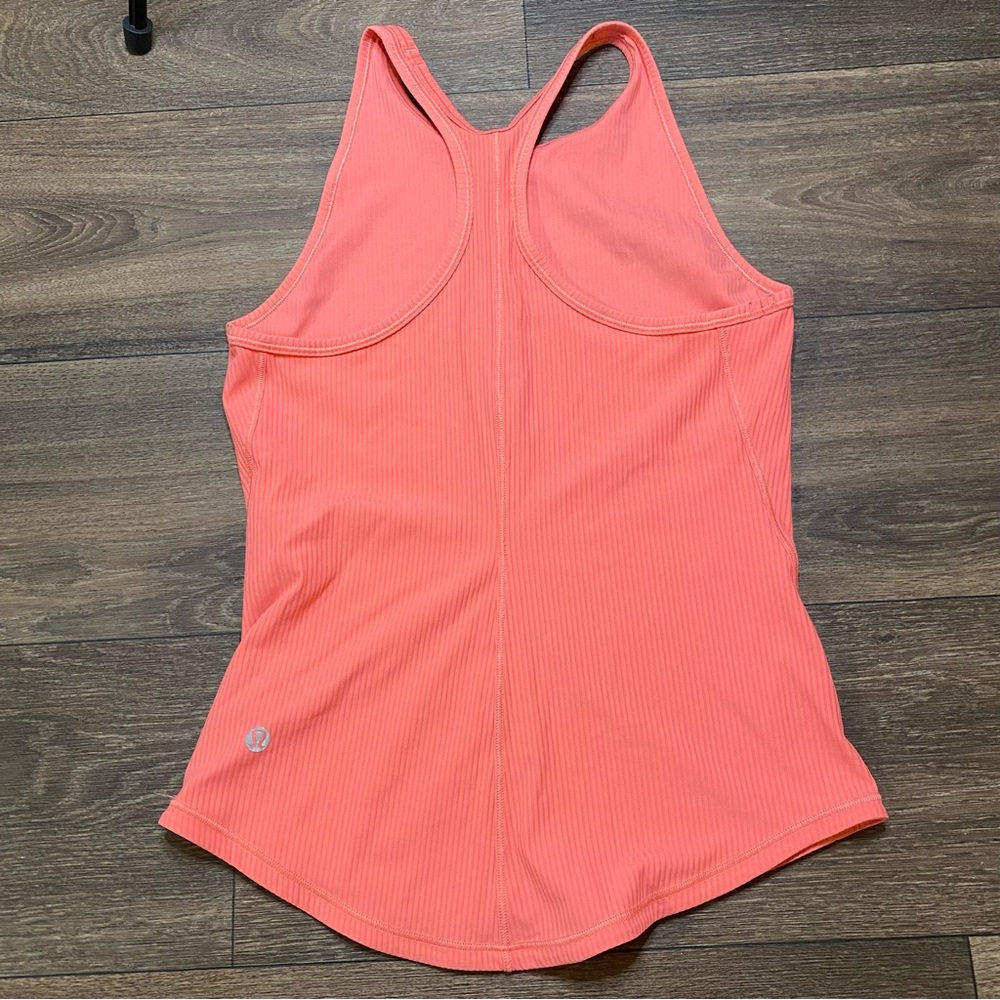 Lululemon Base Pace Ribbed Tank Top - Raspberry Cream - Picture 12 of 12